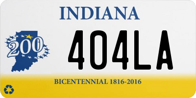 IN license plate 404LA