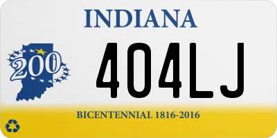 IN license plate 404LJ