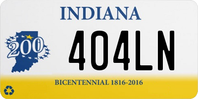 IN license plate 404LN