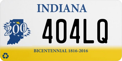 IN license plate 404LQ