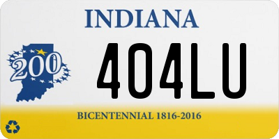 IN license plate 404LU