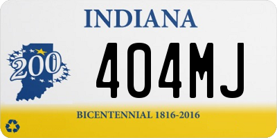 IN license plate 404MJ