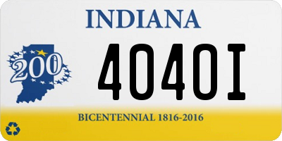 IN license plate 404OI