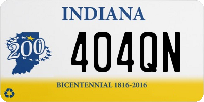 IN license plate 404QN