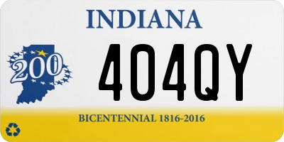 IN license plate 404QY