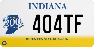 IN license plate 404TF