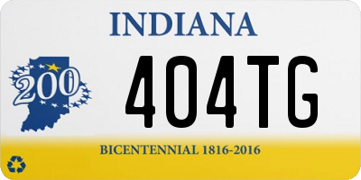 IN license plate 404TG