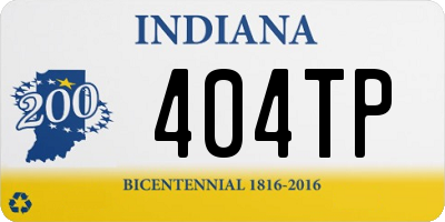 IN license plate 404TP