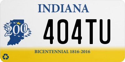 IN license plate 404TU