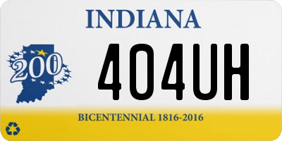 IN license plate 404UH