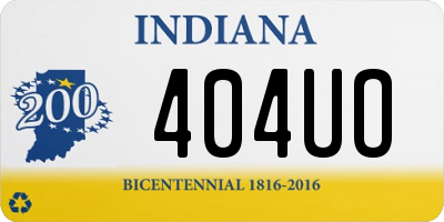 IN license plate 404UO