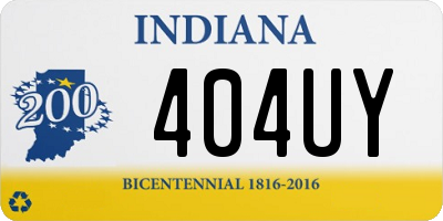 IN license plate 404UY