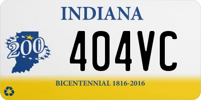 IN license plate 404VC