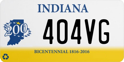 IN license plate 404VG