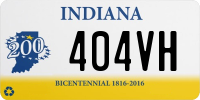 IN license plate 404VH