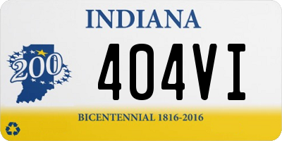 IN license plate 404VI