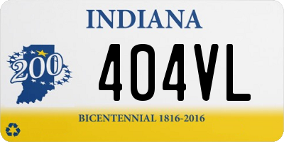 IN license plate 404VL