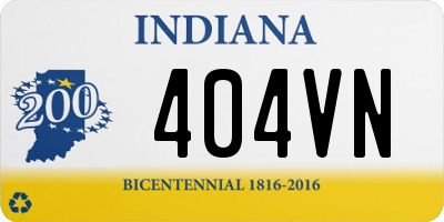 IN license plate 404VN