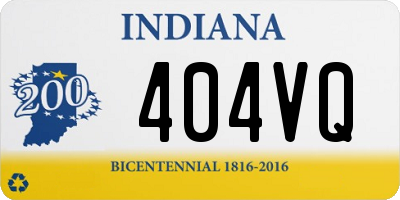 IN license plate 404VQ