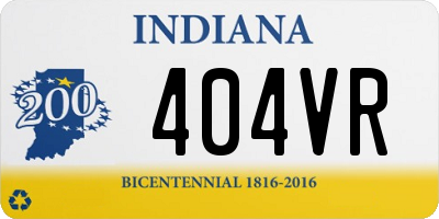 IN license plate 404VR