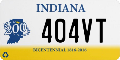 IN license plate 404VT