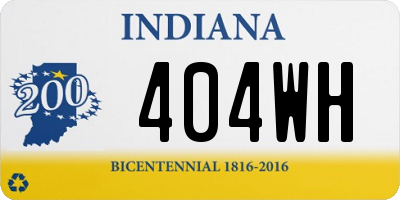 IN license plate 404WH