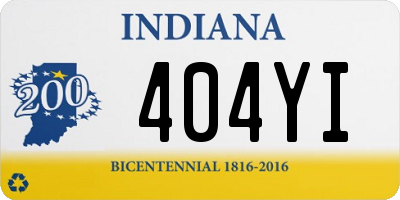 IN license plate 404YI