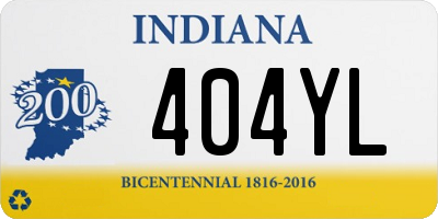 IN license plate 404YL