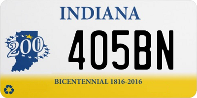 IN license plate 405BN