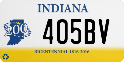 IN license plate 405BV