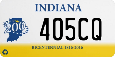 IN license plate 405CQ