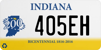 IN license plate 405EH