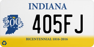 IN license plate 405FJ