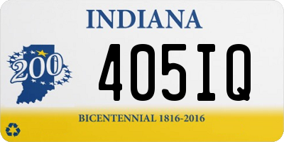 IN license plate 405IQ