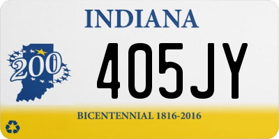 IN license plate 405JY