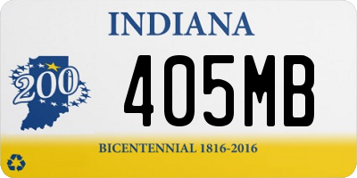 IN license plate 405MB