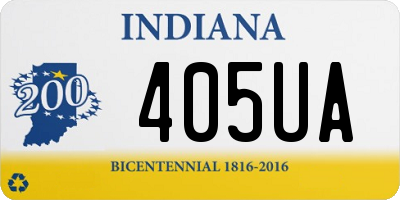 IN license plate 405UA