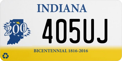 IN license plate 405UJ