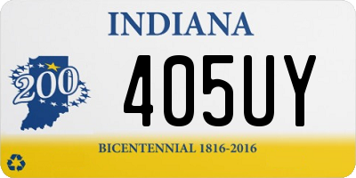 IN license plate 405UY