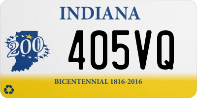 IN license plate 405VQ