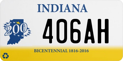 IN license plate 406AH