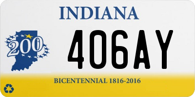IN license plate 406AY