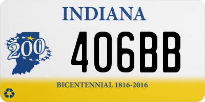 IN license plate 406BB