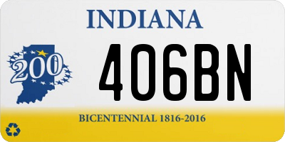 IN license plate 406BN