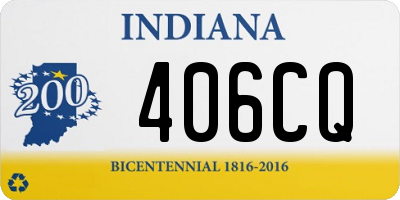 IN license plate 406CQ