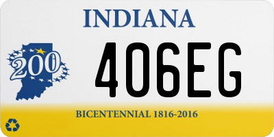 IN license plate 406EG