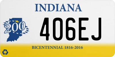 IN license plate 406EJ