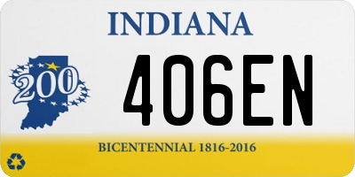 IN license plate 406EN