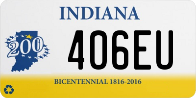 IN license plate 406EU