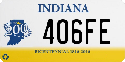 IN license plate 406FE